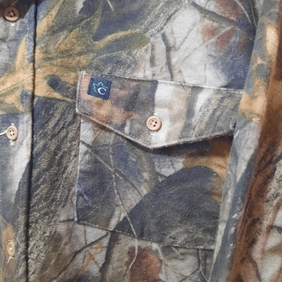 Vintage Codet Button Down Long Sleeve Shirt Realtree Camo Men's XL Made In USA - Picture 4 of 9